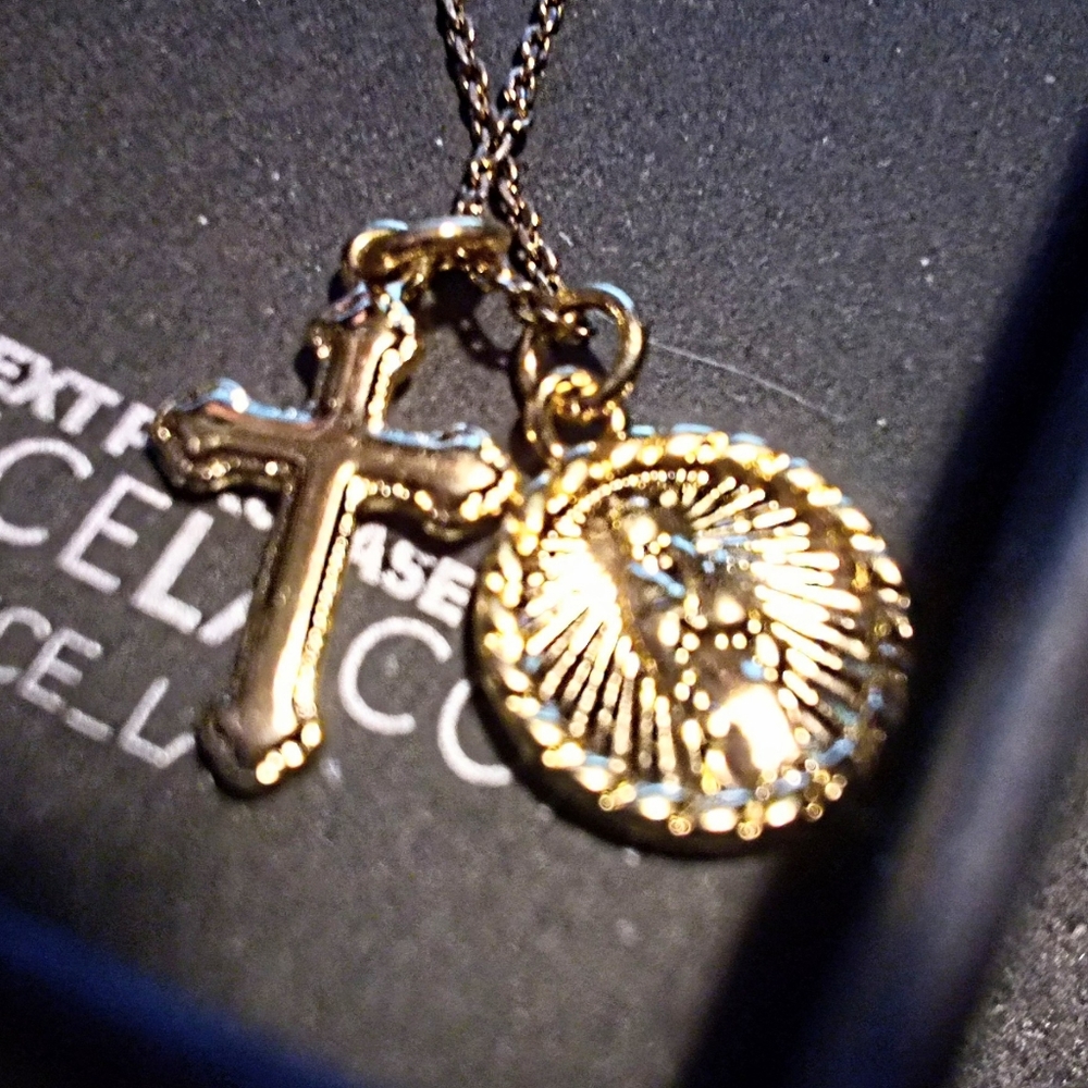 Benevolence LA Saint Genevieve Gold Tone Necklace